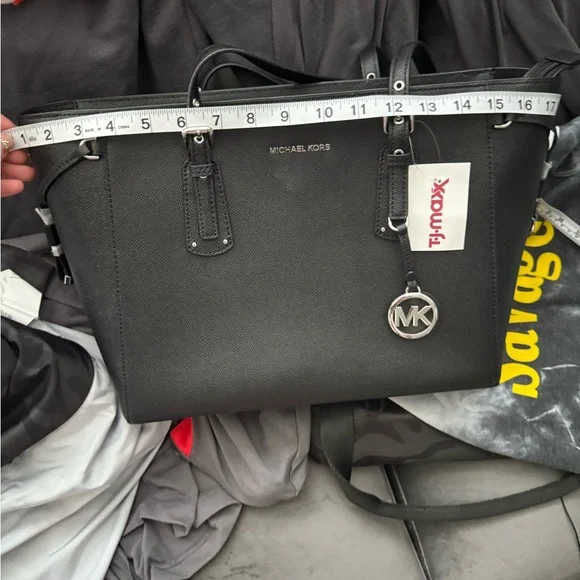 Michael Kors Black Saffiano Leather Tote - Picture 6 of 6